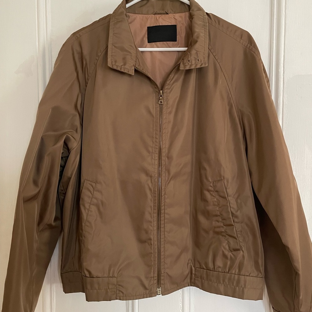 Men’s Prada shirt jacket, size Medium, color tan